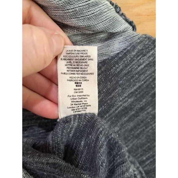 Free People Beach Cocoon Funnel Neck Pullover Gray Long Sleeve Top Women's S - Picture 8 of 9